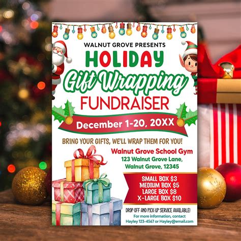 Gift Wrapping Flyer Template