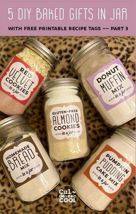Gifts In A Jar Recipes With Printable Tags