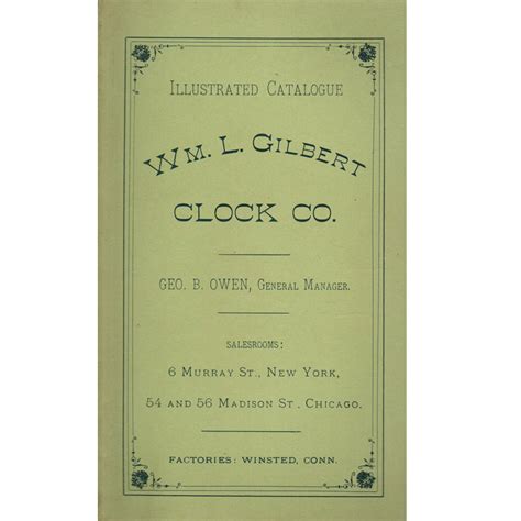 Gilbert Clock Company Catalogue