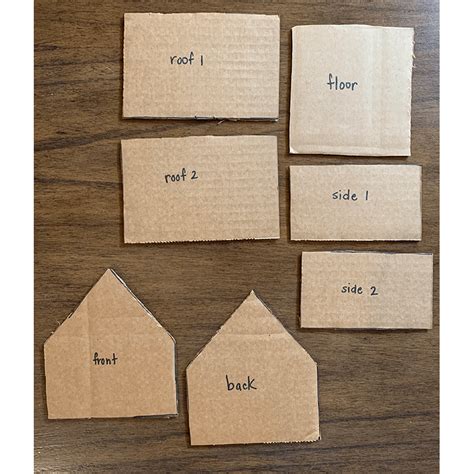 Gingerbread House Cardboard Template
