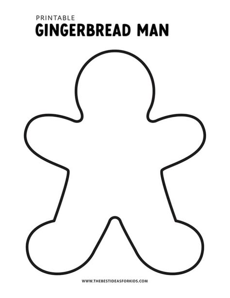 Gingerbread Man Template