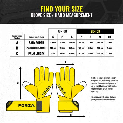 Gk Gloves Size Chart