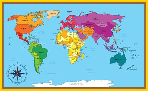 Global Map Printable