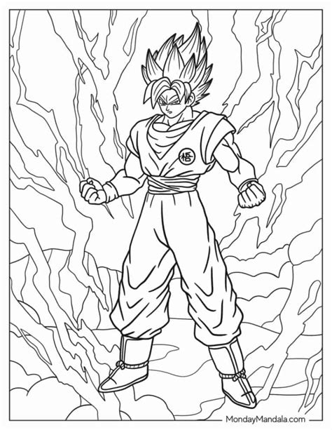 Goku Printable Coloring Pages