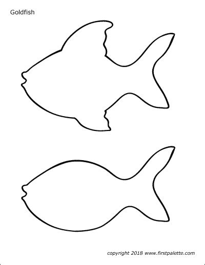 Goldfish Template Printable