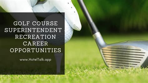Golf Course Superintendent Career