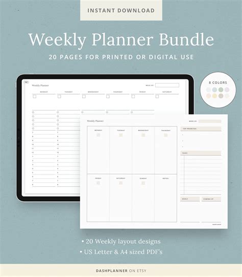 Goodnotes Weekly Planner Template Free