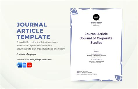 Google Doc How To Change To Journal Template