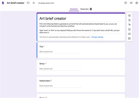 Google Docs Form Template