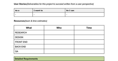 Google Docs One Pager Template