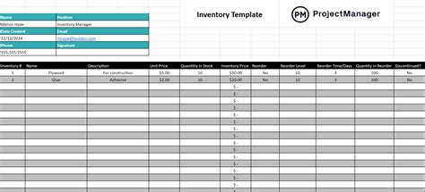 Google Docs Templates Inventory