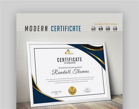 Google Document Certificate Template