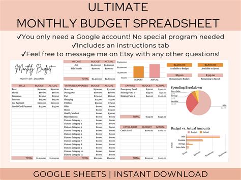 Google Sheet Budget Template Reddit