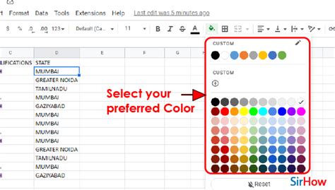 Google Sheet How To Make A Chart Fill In Cells