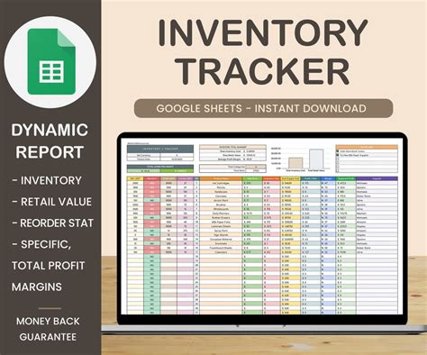 Google Spreadsheet Inventory Template