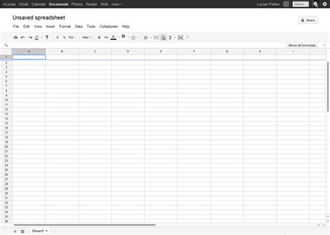 Google Worksheet Templates