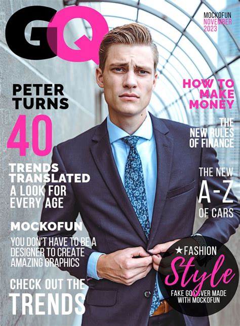 Gq Magazine Cover Template