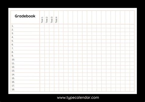 Gradebook Template Google Sheets