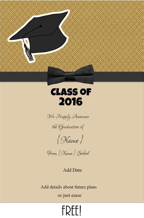 Graduation Announcements Free Templates