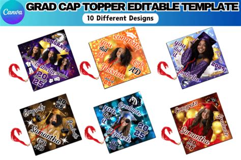 Graduation Cap Design Template Canva