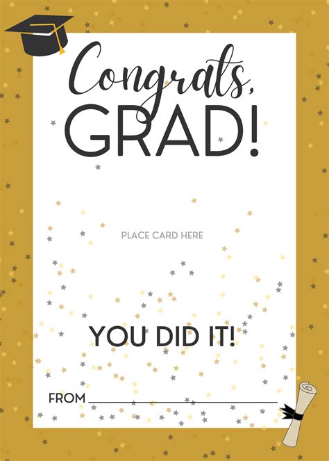 Graduation Card Printable Free