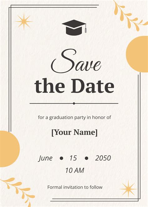 Graduation Cards Template