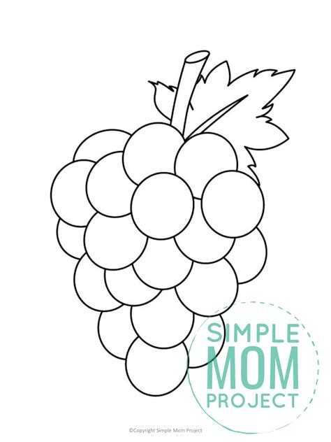 Grape Template Printable