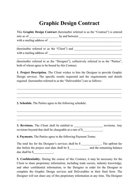 Graphic Design Contract Template
