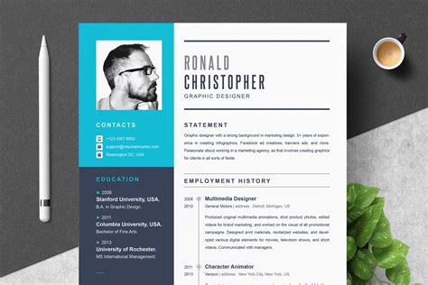 Graphic Design Resume Template Word