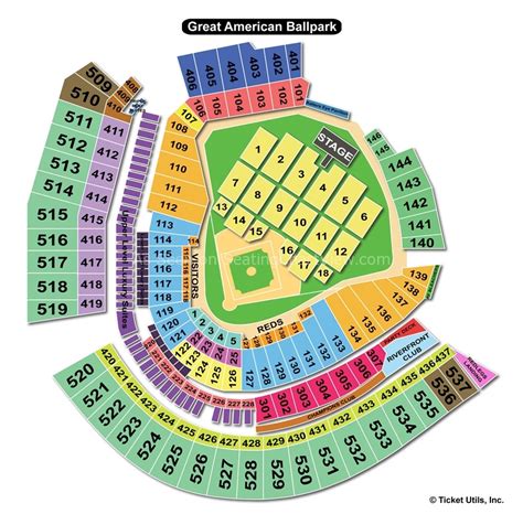 Great American Ballpark Seating Chart Concert