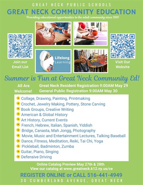 Great Neck Community Education Catalog