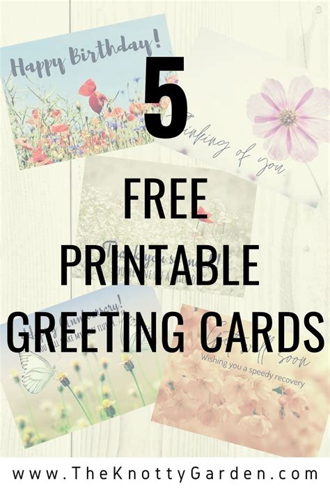 Greeting Cards Printable Free