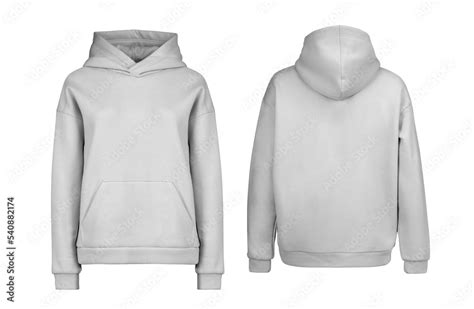 Grey Hoodie Template