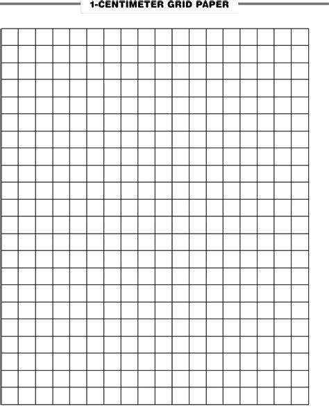 Grid Paper Printable 1 Cm