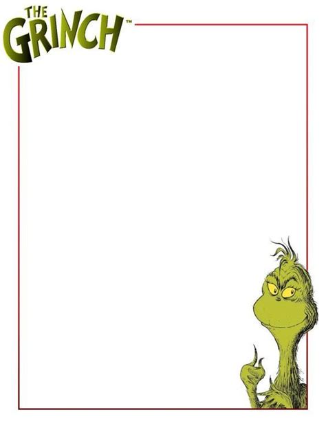 Grinch Letter Template