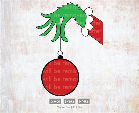 Grinch Ornament Template