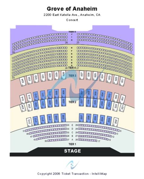 Grove Anaheim Seating Chart