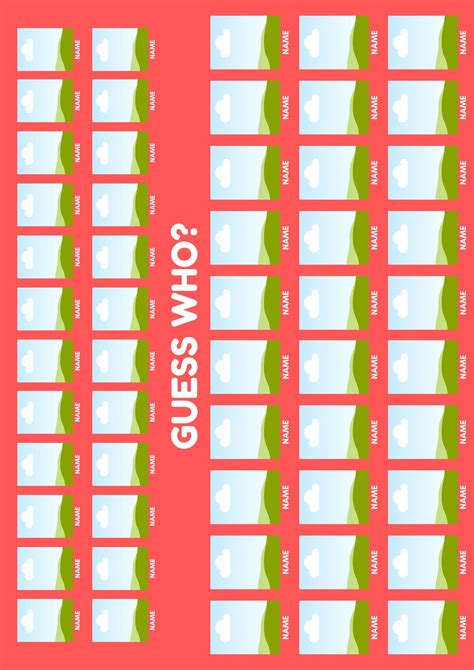 Guess Who Personalized Template