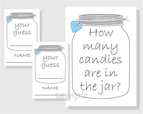 Guessing Jar Printable