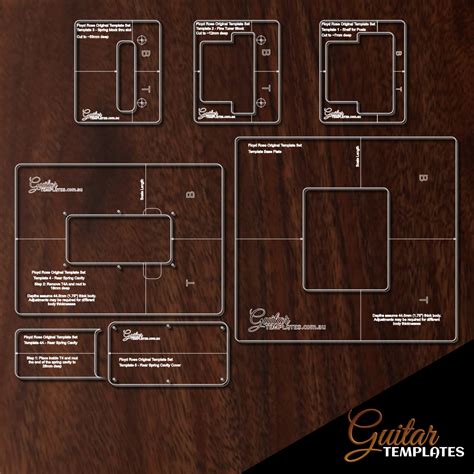Guitar Pickup Routing Templates