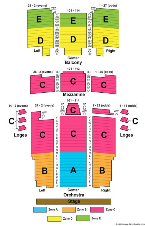 Gulfshore Playhouse Seating Chart