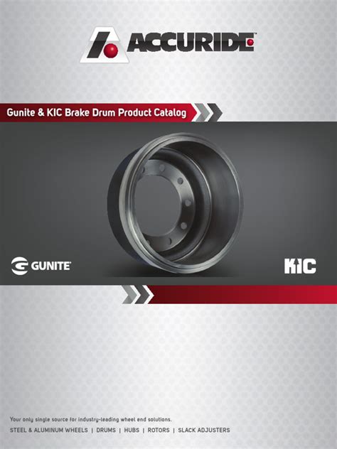 Gunite Brake Drum Catalog