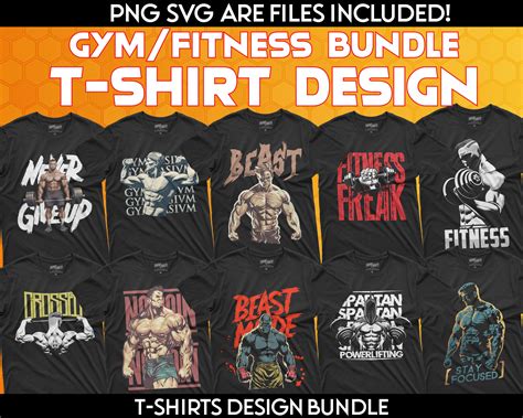 Gym T Shirt Design Template