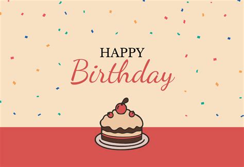 Half Fold Birthday Card Template