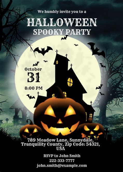 Halloween Invitation Template Free
