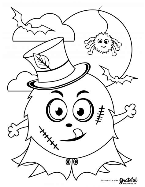 Halloween Pictures To Color Free Printables