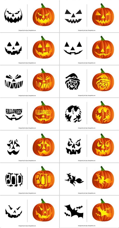 Halloween Pumpkin Designs Printable