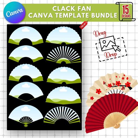 Hand Held Fan Template