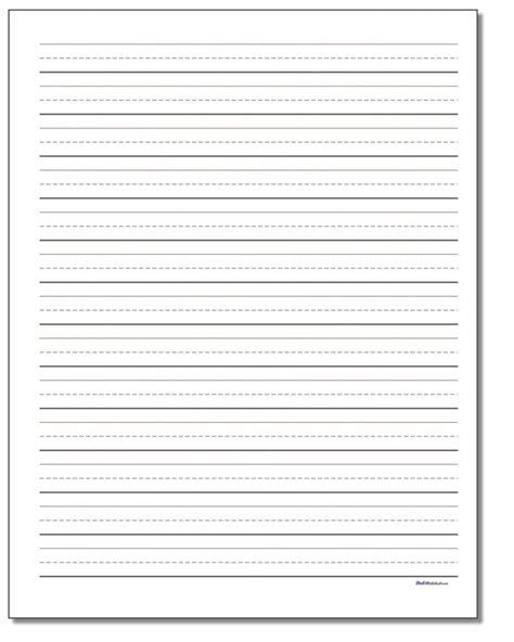 Handwriting Printable Lined Paper