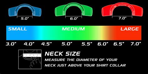 Hans Device Size Chart